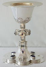 Solid Sterling silver Victorian Gothic Chalice